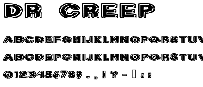 Dr_ Creep font